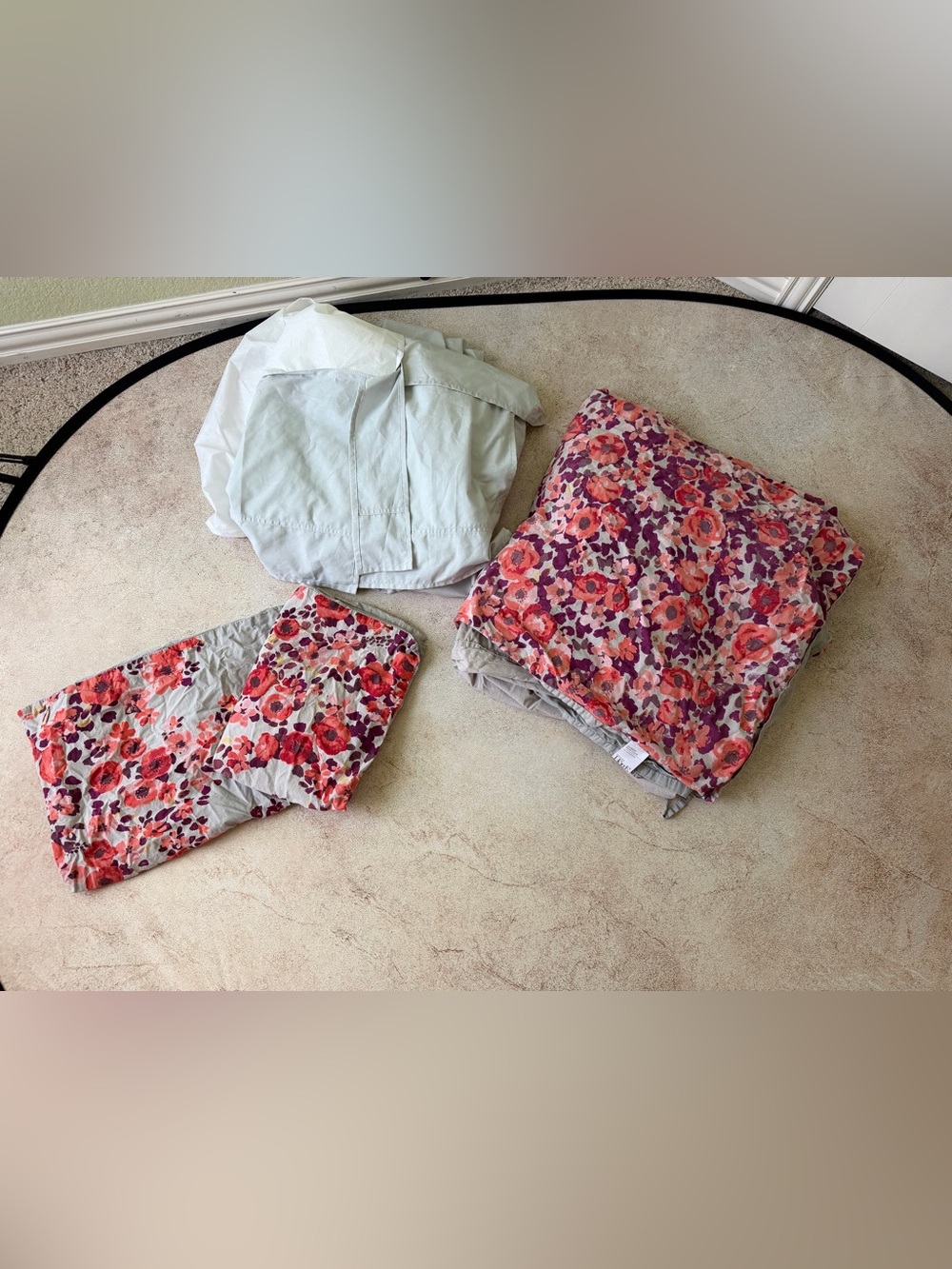 Nordstrom Floral Bedding Set in Orange, Pink & Purple